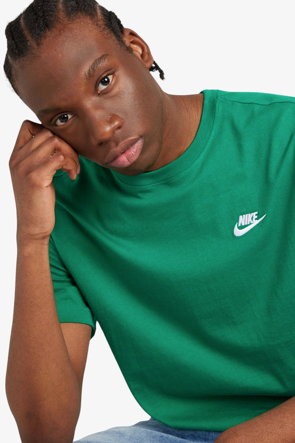nike sportswear T-Shirt Maniche Corte Sportswear Club Verde Uomo, foto 2