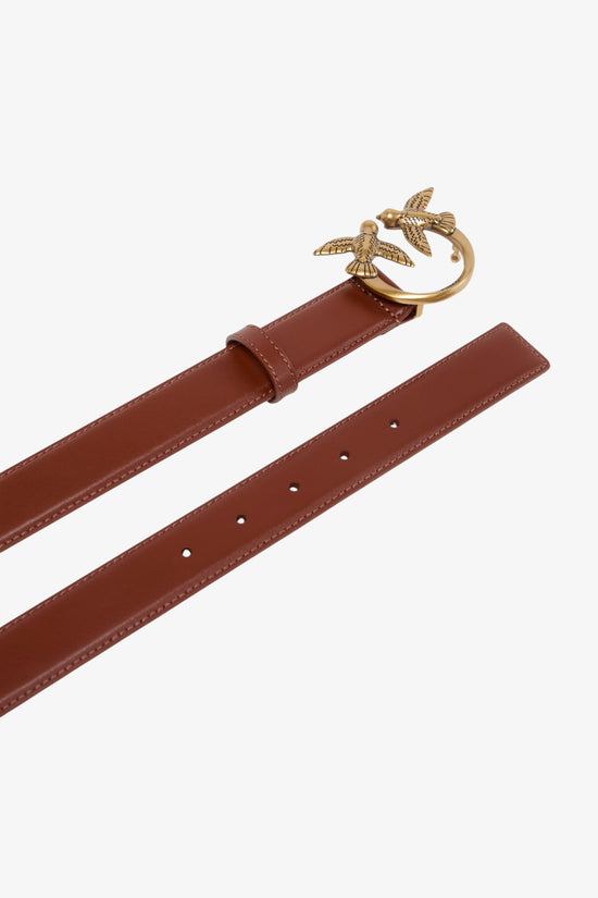  Cintura Love Birds In Pelle 3cm pinko 