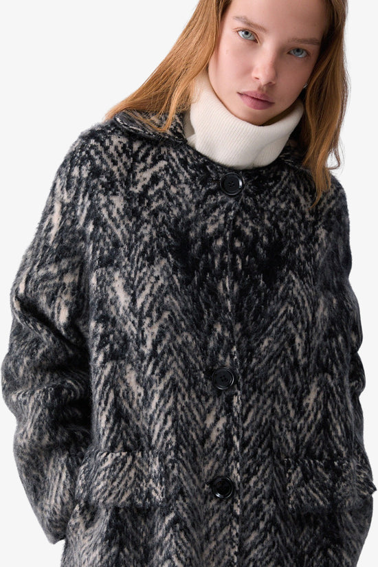  Cappotto Jacquard In Maglia Spazzolata-liu jo-Grigio-Special_-Wf6190 ma49s l9212-2  