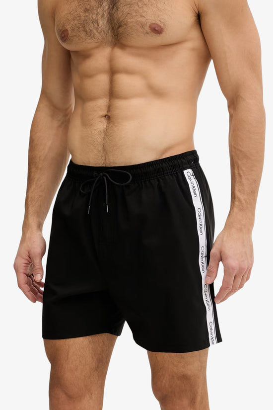 Boxer Mare Core Solid Con Bande Logo-calvin klein swimwear-Nero-Special_-Lv00n61002 ub1-2  
