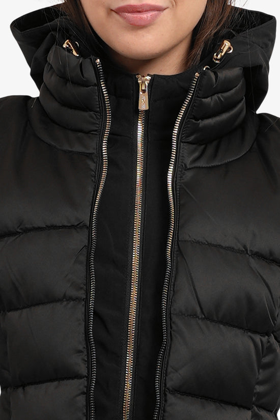  Piumino Full Zip Con Cappuccio Removibile E Maniche In Soft Shell-yes zee-Nero-Special_-O045/m500 0801-2  
