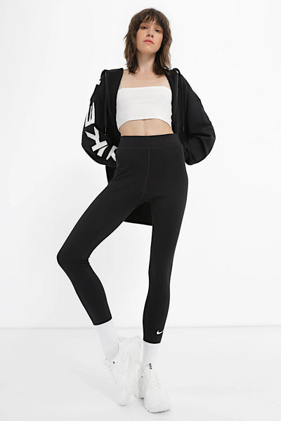 nike sportswear Leggings A 7/8 A Vita Alta Classic Nero Donna, foto 2