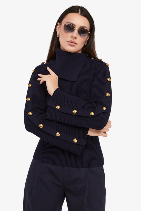  Maglione Con Bottoni Gioiello-elisabetta franchi-Blu-Special_-Mk03s66e2 h88-2  