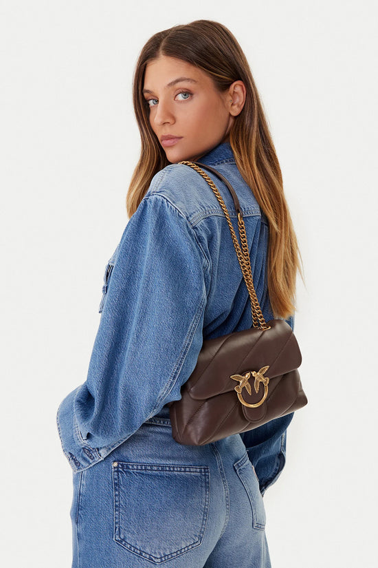  Borsa A Tracolla Mini Love Bag Puff Maxi Quilt pinko 