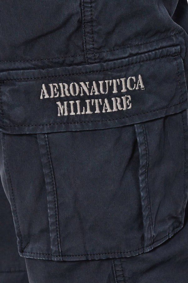 aeronautica militare Pantaloni Cargo Blu Uomo, foto 2