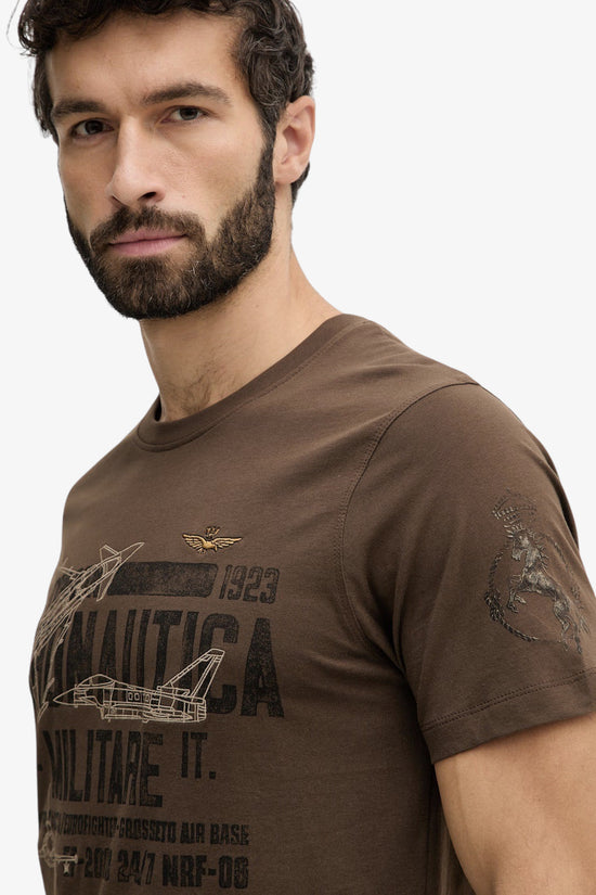  T-Shirt Maniche Corte Stampa Quarto Stormo aeronautica militare 