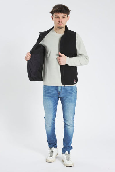 colmar Gilet Full Zip In Softshell Traspirante Nero Uomo, foto 2