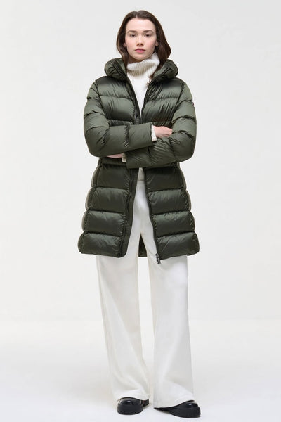 colmar Piumino Lungo Full Zip Con Cappuccio Verde Donna, foto 2
