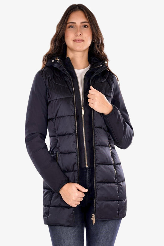  Piumino Full Zip Con Cappuccio Removibile E Maniche In Soft Shell-yes zee-Blu-Special_-O045/m500 0710-2  