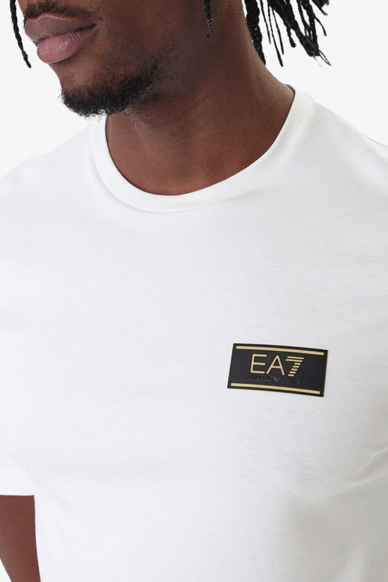  T-Shirt Maniche Corte Premium Label In Misto Viscosa Stretch emporio armani ea7 