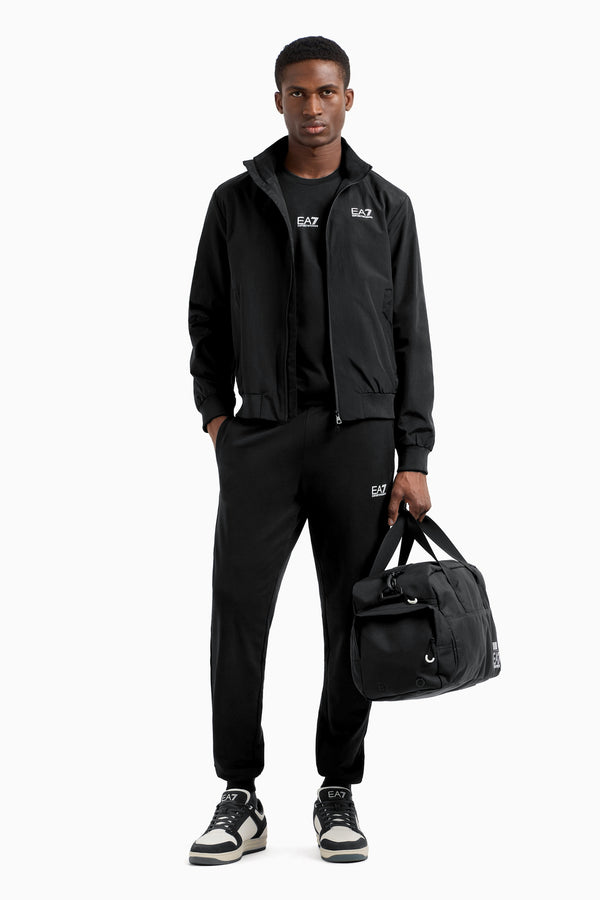 emporio armani ea7 Giacca Full Zip Antivento Logo Series Nero Uomo, foto 2