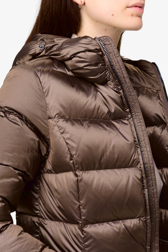  Piumino Full Zip Con Cappuccio Bordo Eco Pelliccia colmar 