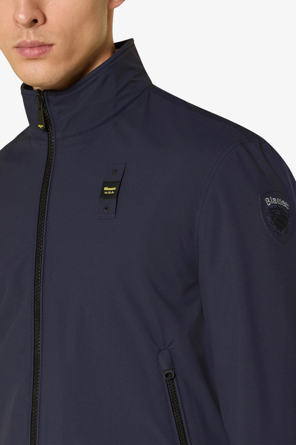 blauer Giacca Full Zip In Neoprene Anson Blu Uomo, foto 2