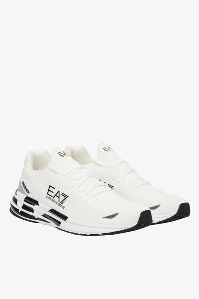 emporio armani ea7 Scarpe Crusher Distance Knit 2.0 Bianco Uomo, foto 2