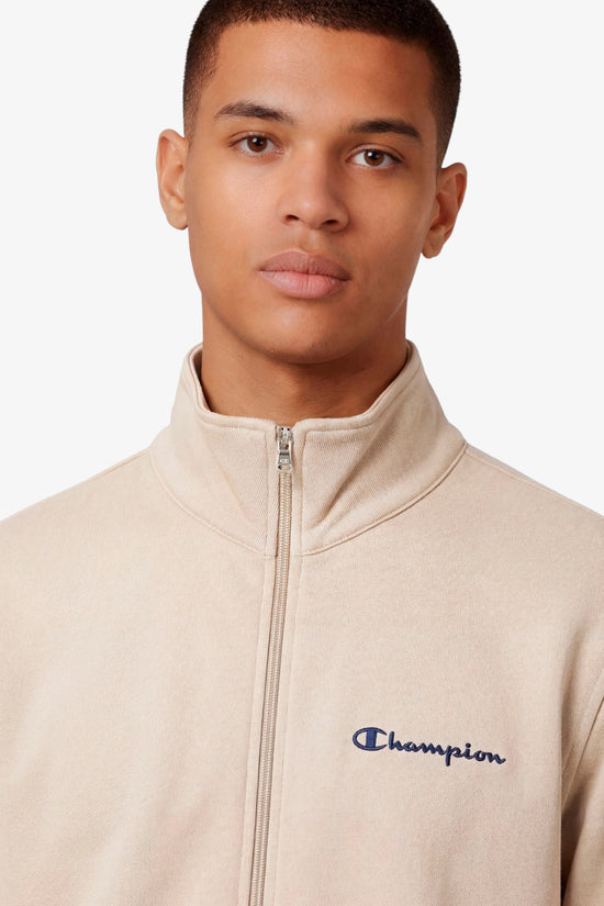  Felpa Full Zip Logo Piccolo Ricamato champion 