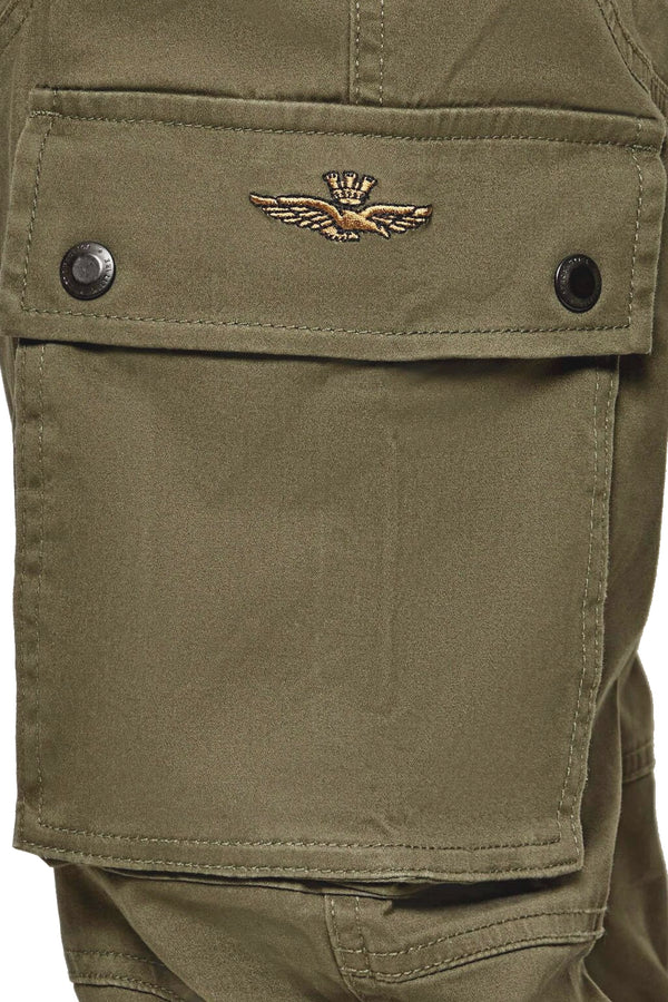 aeronautica militare Pantaloni Cargo Verde Uomo, foto 2