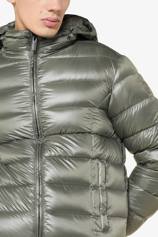  Piumino Full Zip Con Cappuccio Lucido colmar 