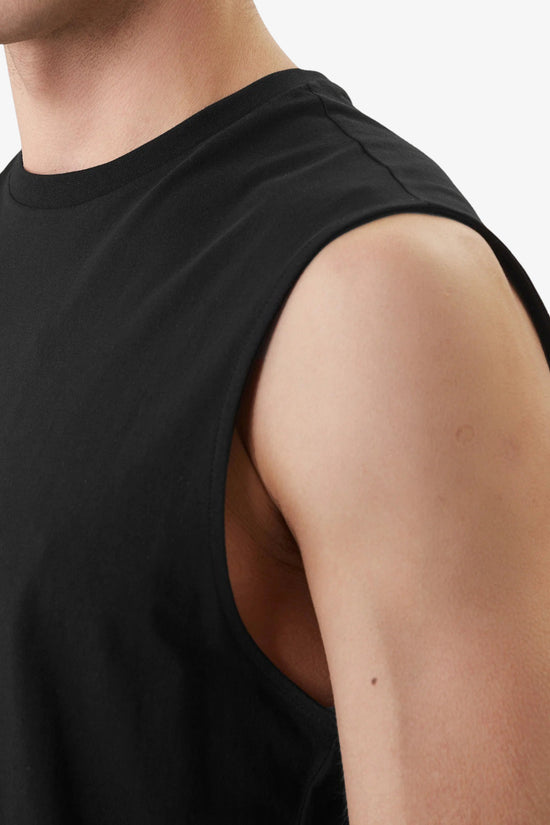  Canotta In Cotone Muscle Monologo-calvin klein jeans-Nero-Special_-Lv04rf273g ub1-2  