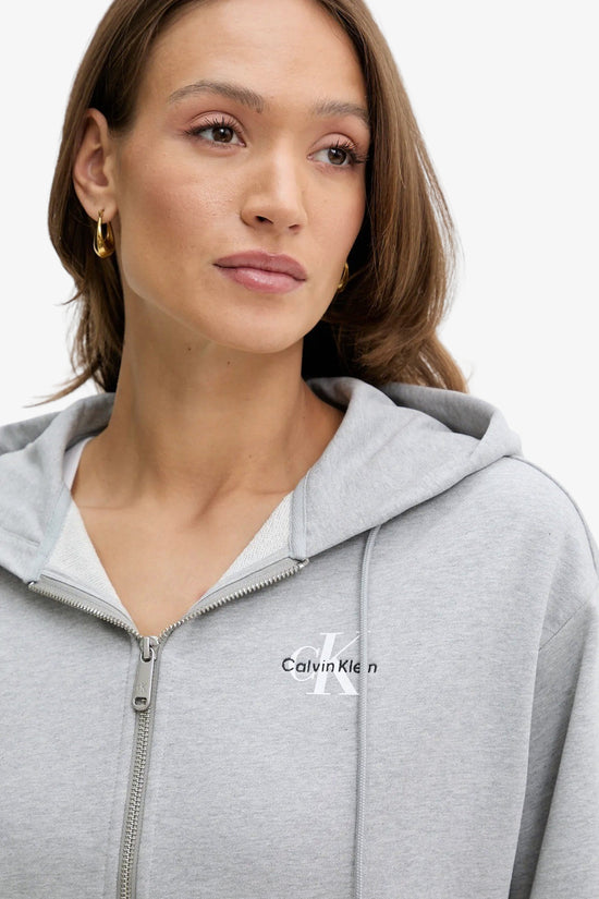  Felpa Full Zip Con Cappuccio Monologo calvin klein jeans 