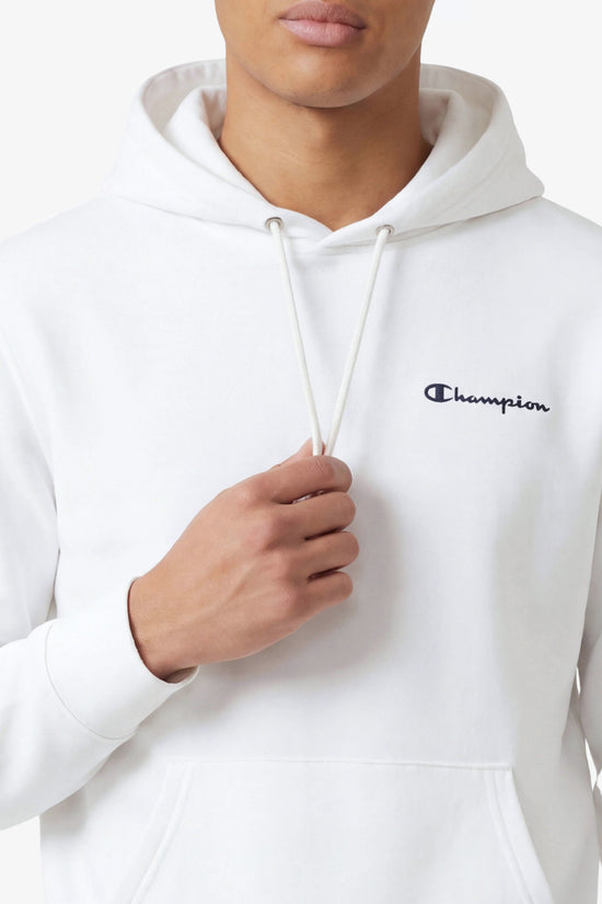  Felpa Con Cappuccio Logo Piccolo Ricamato champion 