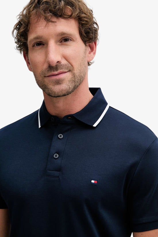  Polo Maniche Corte Slim Con Profilo Sul Colletto-tommy hilfiger-Blu-Special_-Mw0mw43144 dw5-2  