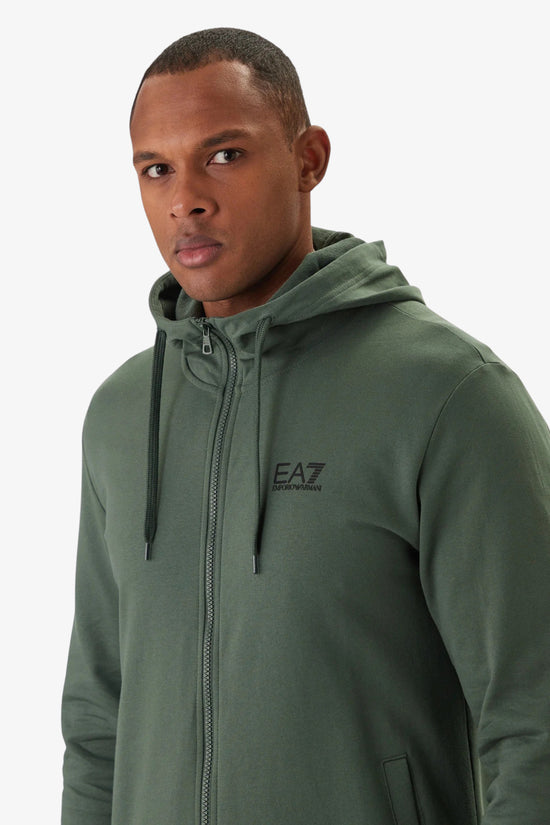  Felpa Full Zip Con Cappuccio Core Identity emporio armani ea7 