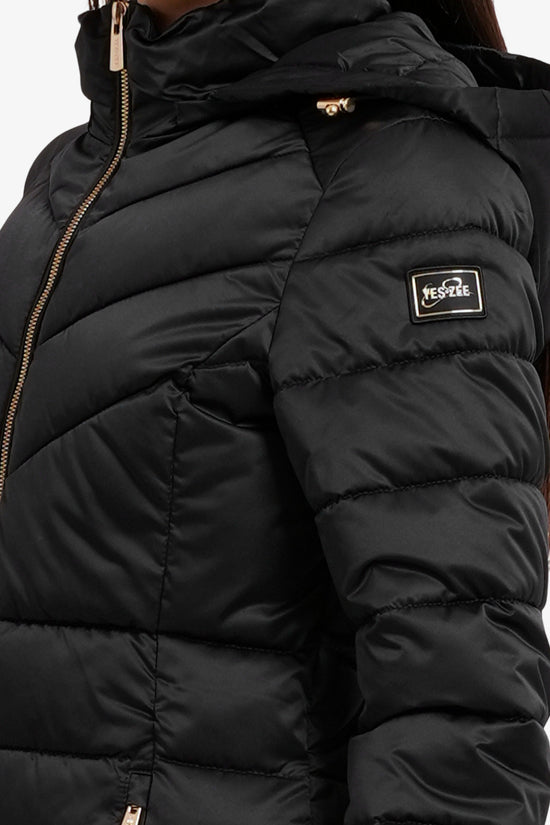  Piumino Full Zip Con Cappuccio-yes zee-Nero-Special_-O017/m500 0801-2  