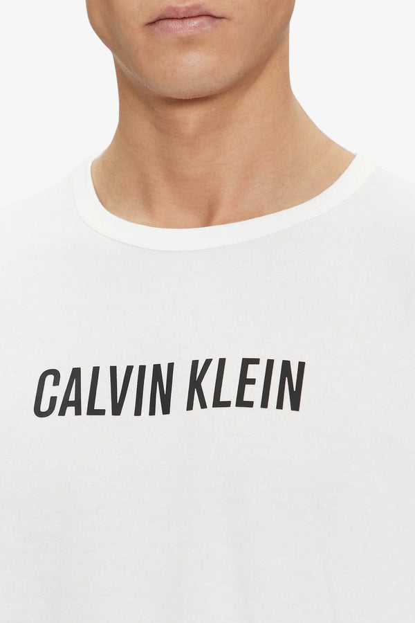 calvin klein swimwear T-Shirt Maniche Corte Lounge Intense Power Bianco Uomo, foto 2