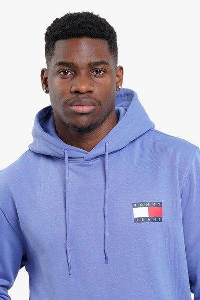 tommy jeans Felpa Con Cappuccio Logo Bandiera Blu Uomo, foto 2