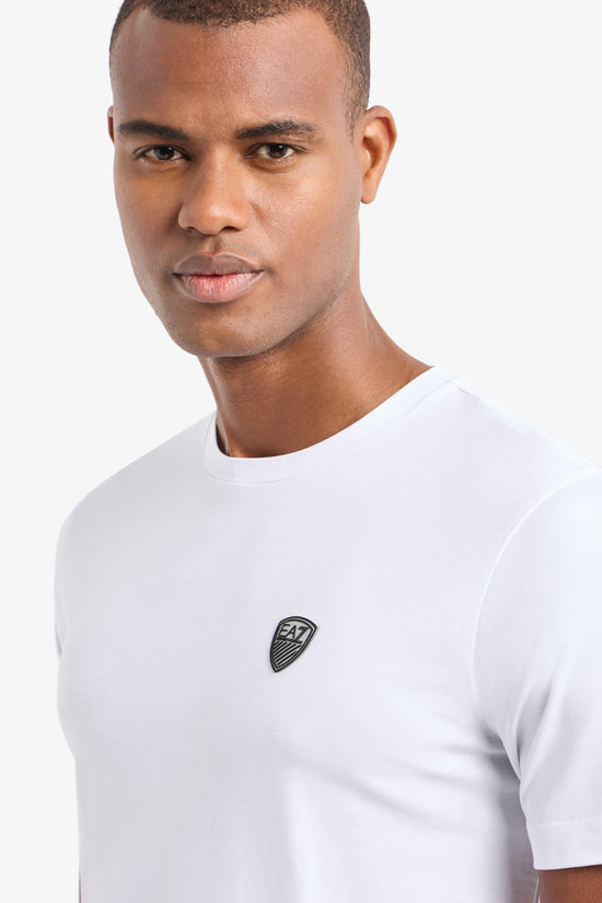  T-Shirt Maniche Corte Premium Shield In Misto Viscosa Stretch emporio armani ea7 