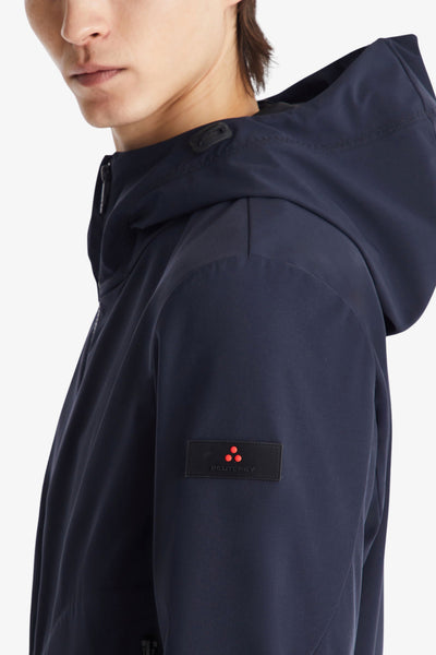 peuterey Giacca Full Zip Con Cappuccio Antivento Svalbard SRT 01 Blu Uomo, foto 2