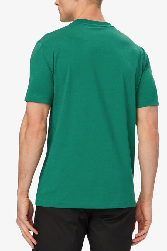  T-Shirt Maniche Corte Elasticizzata Piccolo Logo Gommato-boss-Verde-Special_-50506373 319-3  
