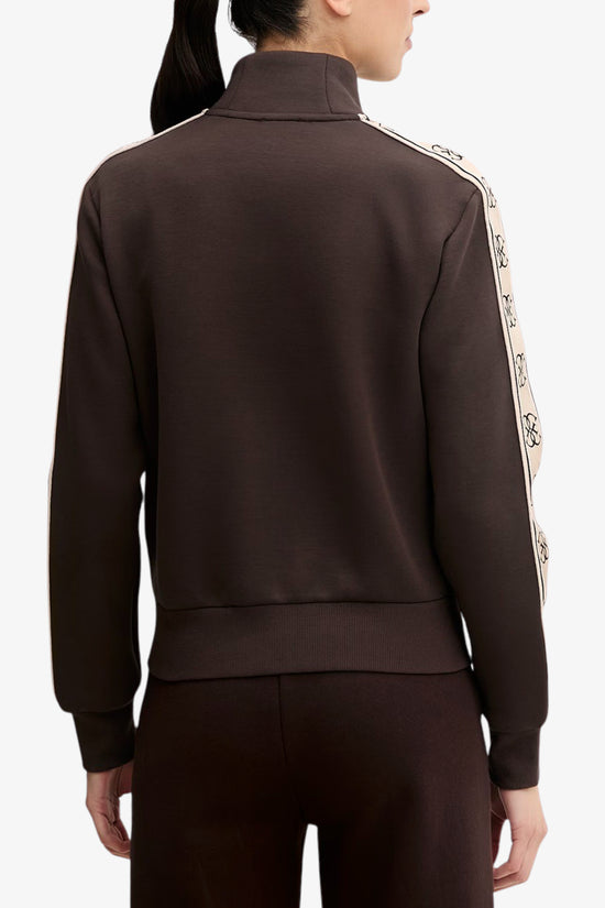  Felpa Full Zip Bande Logo Britney-guess-Marrone-Special_-V2yq16kb3p2 a10k-3  