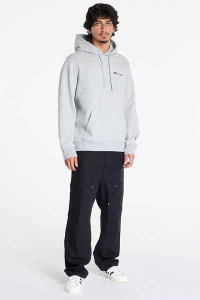 champion Felpa Con Cappuccio Logo Piccolo Ricamato Grigio Uomo, foto 3