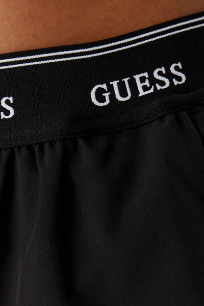 guess Shorts Con Banda Logo Selene Nero Donna, foto 3