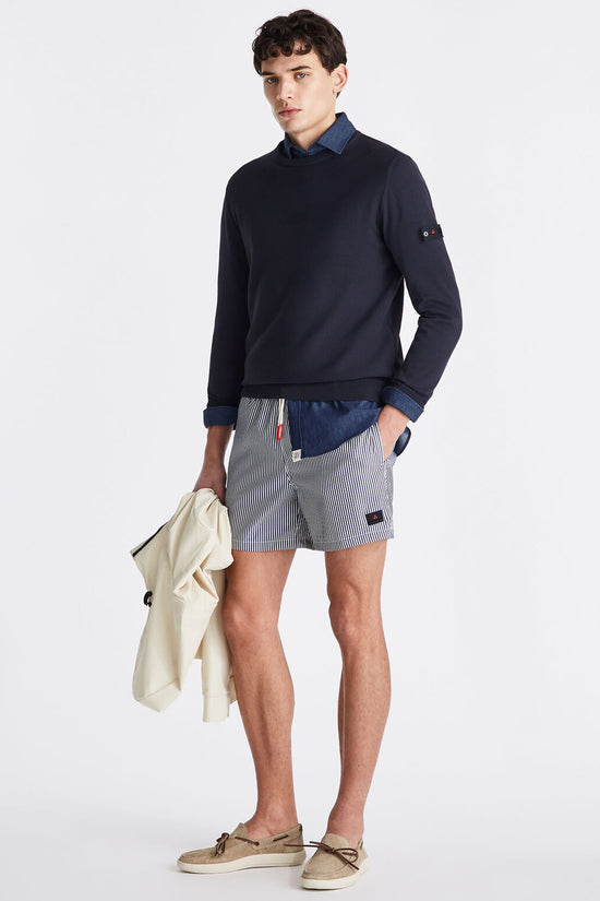  Maglione Girocollo Leggero In Tricot Di Cotone Ganna 03-peuterey-Blu-Special_-Peu5837 99012010 215-3  