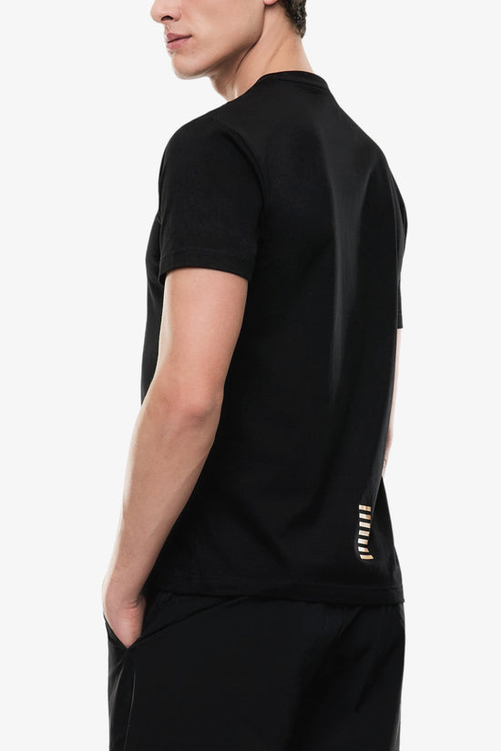  T-Shirt Maniche Corte In Cotone Pima Core Identity-emporio armani ea7-Nero-Special_-8npt25 pjvpz 0208-3  