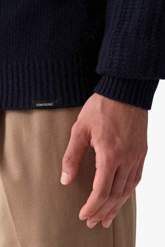  Maglione Girocollo A Coste-colmar-Blu-Uomo-4419 2zq 68-3  