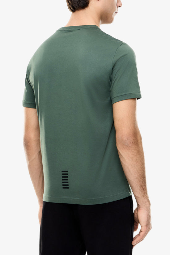  T-Shirt Maniche Corte In Cotone Pima Core Identity-emporio armani ea7-Verde-Special_-8npt25 pjvpz u7260-3  