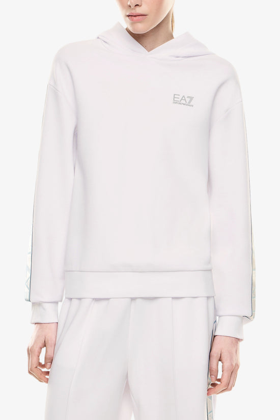  Felpa Con Cappuccio Dynamic Athlete In Tessuto Tecnico Natural VENTUS7 Con Bande Logo-emporio armani ea7-Bianco-Special_-7w001151 af12501 u0002-3  