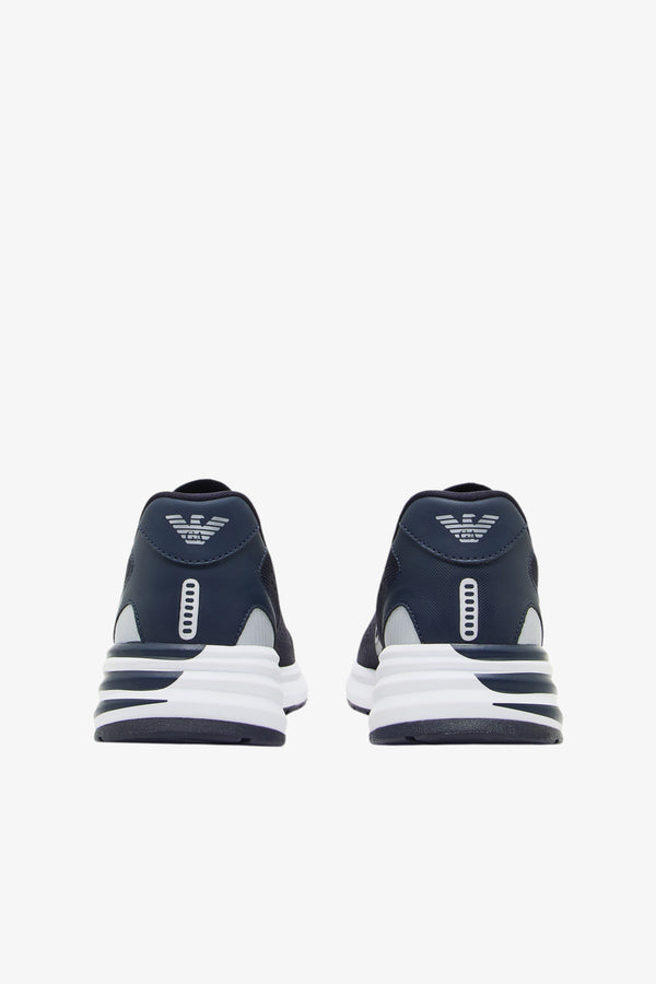 emporio armani ea7 Scarpe Crusher Distance Knit 2.0 Blu Uomo, foto 3