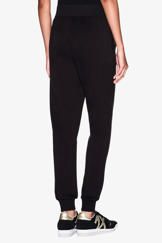 Pantaloni In Scuba Di Viscosa Logo AX Con Paillettes-armani exchange-Nero-Special_-Xw002862 af13397 uc001-3  