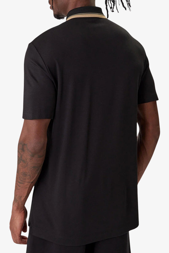  Polo Maniche Corte Con Zip Premium Label In Jersey-emporio armani ea7-Nero-Special_-7m001333 af13739 uc001-3  