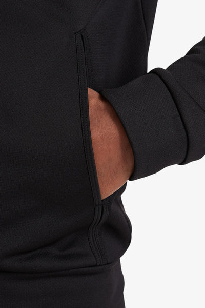 emporio armani ea7 Felpa Full Zip Lux Identity In Jersey Elasticizzato Nero Uomo, foto 3