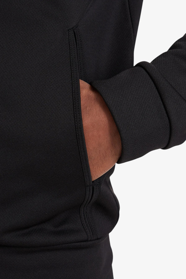 emporio armani ea7 Felpa Full Zip Lux Identity In Jersey Elasticizzato Nero Uomo, foto 3