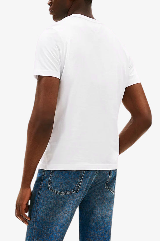  T-Shirt Maniche Corte Logo New York-tommy hilfiger-Bianco-Uomo-Mw0mw39355 ybr-3  