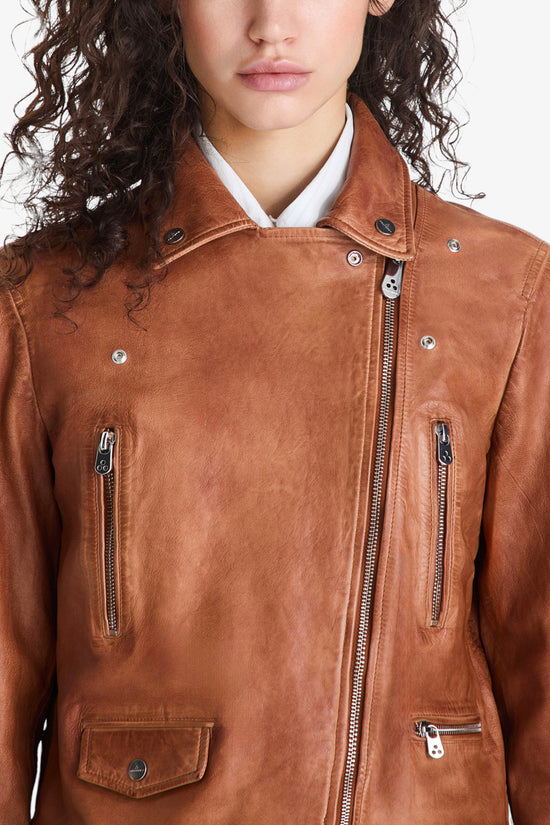  Giacca Chiodo Corta Full Zip Tililla Le Veg-peuterey-Marrone-Special_-Ped5561 99011855 466-3  