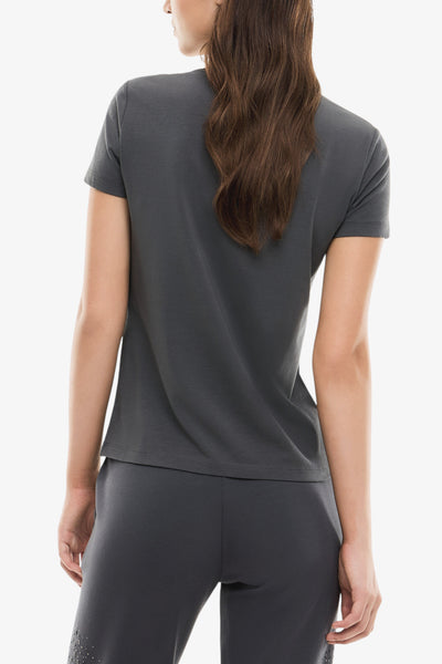 emporio armani ea7 T-Shirt Maniche Corte Precious Grigio Donna, foto 3
