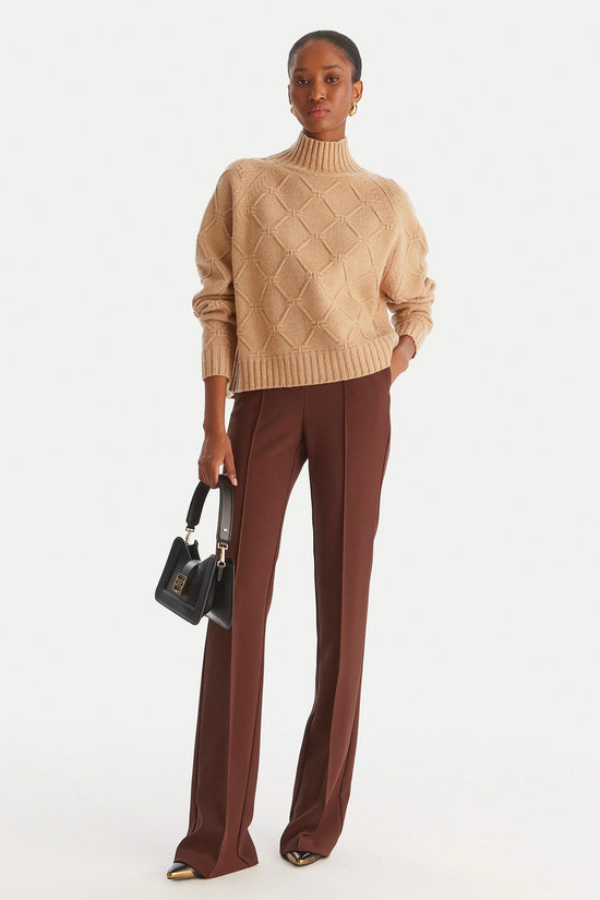  ELISABETTA FRANCHI MAGLIONE DONNA-elisabetta franchi-Beige-Donna-Mk-55t-57e2-v420 ea2-3  