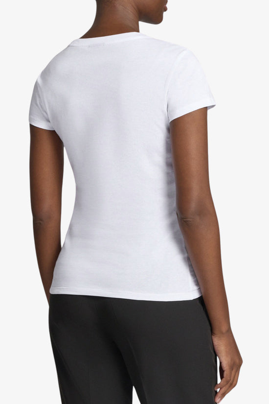  T-Shirt Maniche Corte Logo Corsivo Con Strass-armani exchange-Bianco-Special_-Xw002768 af10356 u0002-3  